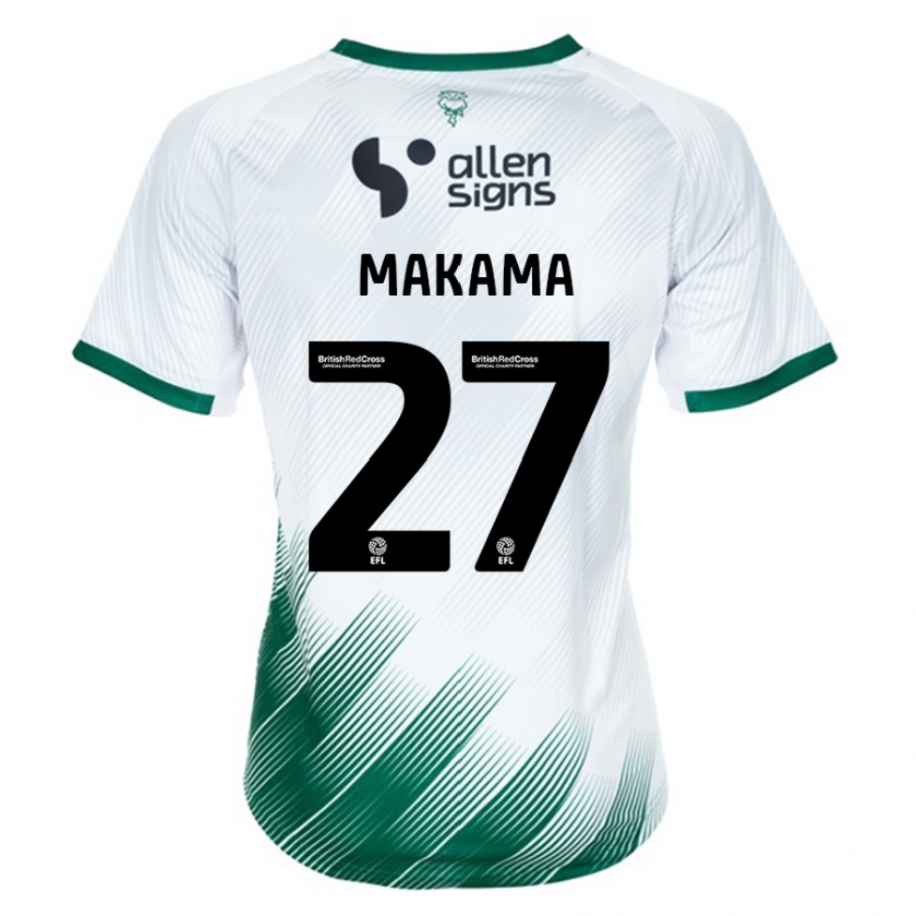 Kandiny Uomo Maglia Jovon Makama #27 Bianco Kit Gara Away 2023/24 Maglietta