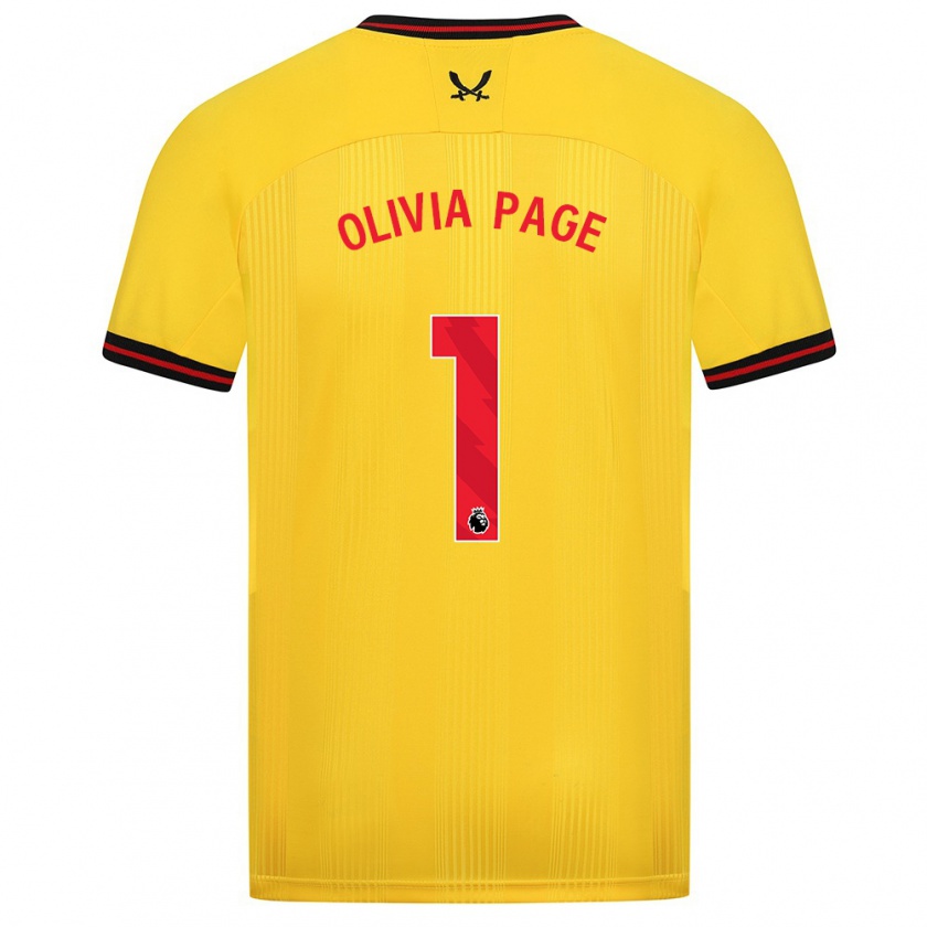 Kandiny Herren Olivia Page #1 Gelb Auswärtstrikot Trikot 2023/24 T-Shirt Österreich