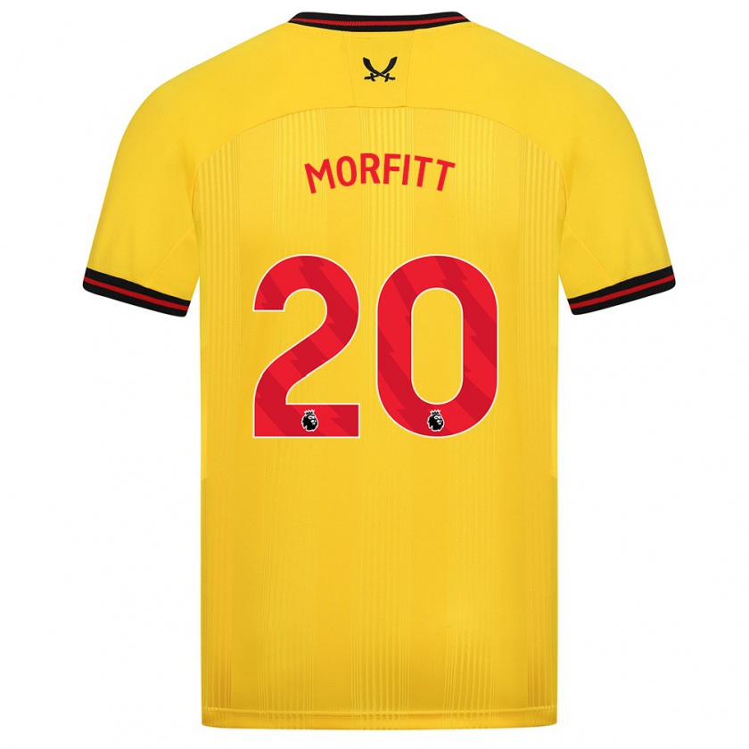 Kandiny Uomo Maglia Izzy Morfitt #20 Giallo Kit Gara Away 2023/24 Maglietta