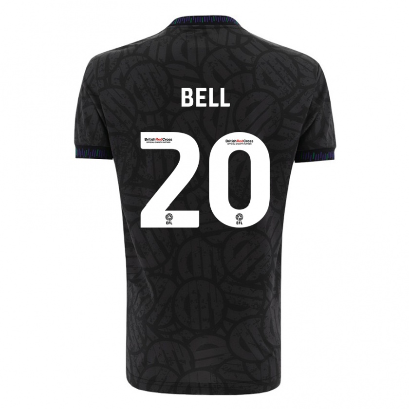 Kandiny Herren Sam Bell #20 Schwarz Auswärtstrikot Trikot 2023/24 T-Shirt Österreich