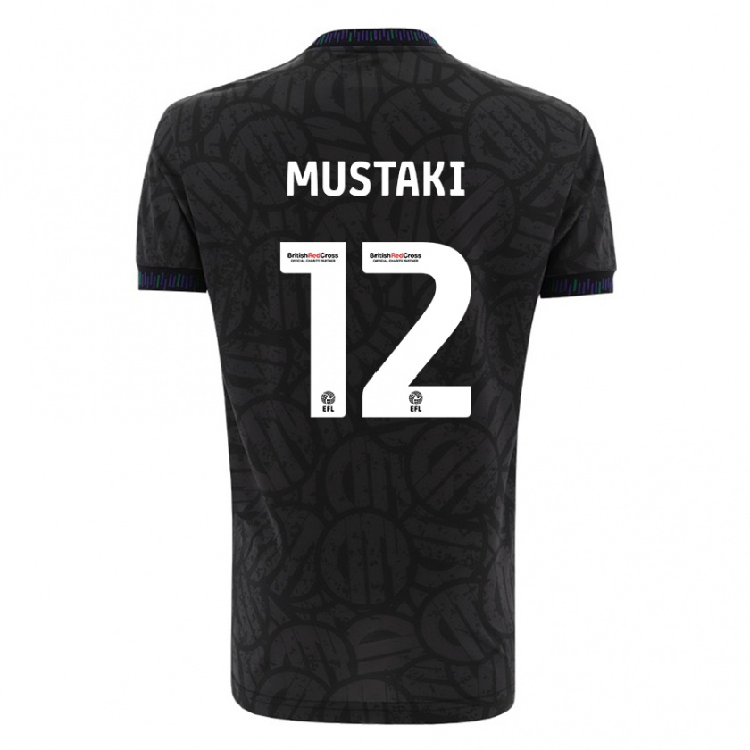 Kandiny Uomo Maglia Chloe Mustaki #12 Nero Kit Gara Away 2023/24 Maglietta