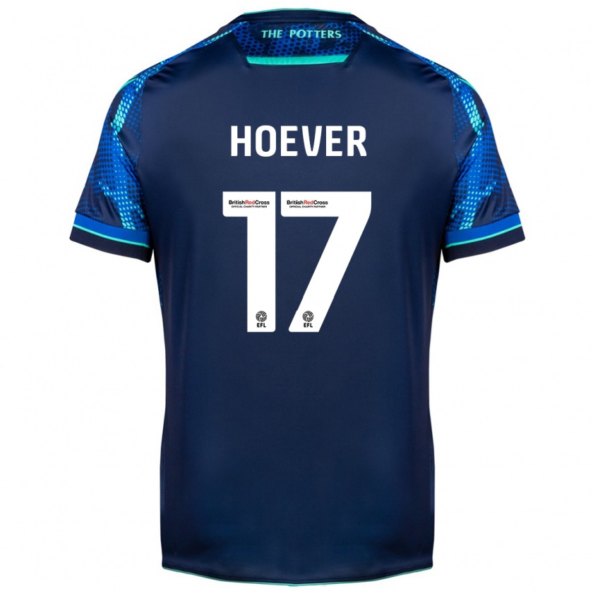 Kandiny Herren Ki-Jana Hoever #17 Marine Auswärtstrikot Trikot 2023/24 T-Shirt Österreich