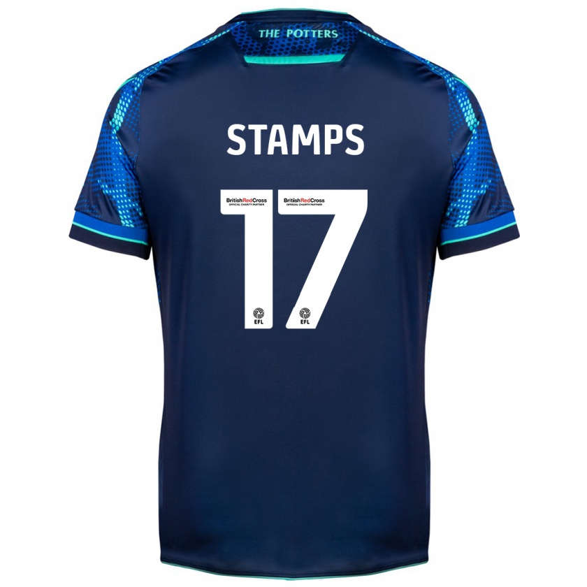 Kandiny Hombre Camiseta Shannon Stamps #17 Armada 2ª Equipación 2023/24 La Camisa