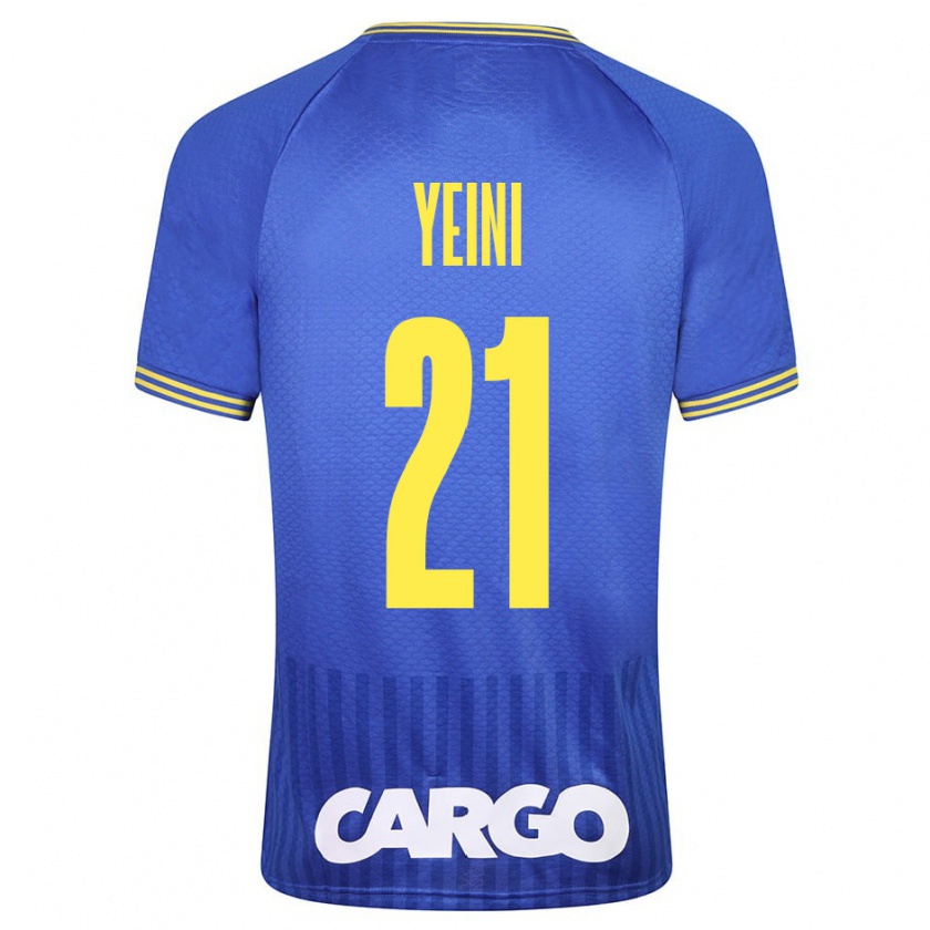 Kandiny Hombre Camiseta Sheran Yeini #21 Azul 2ª Equipación 2023/24 La Camisa