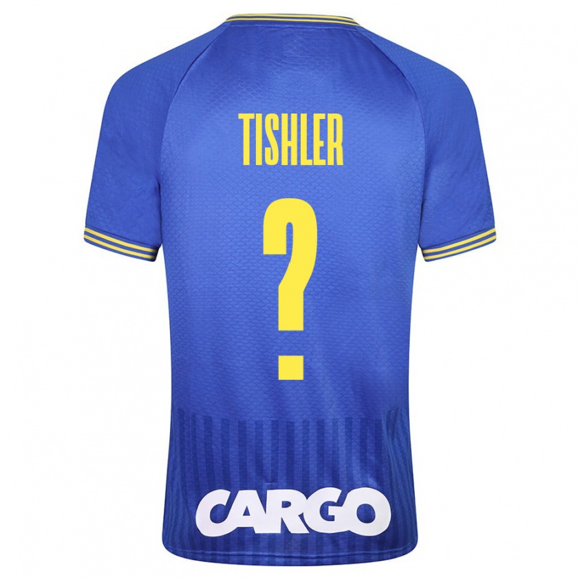 Kandiny Hombre Camiseta Daniel Tishler #0 Azul 2ª Equipación 2023/24 La Camisa