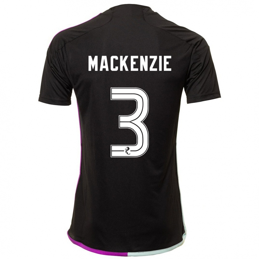 Kandiny Heren Jack Mackenzie #3 Zwart Uitshirt Uittenue 2023/24 T-Shirt België