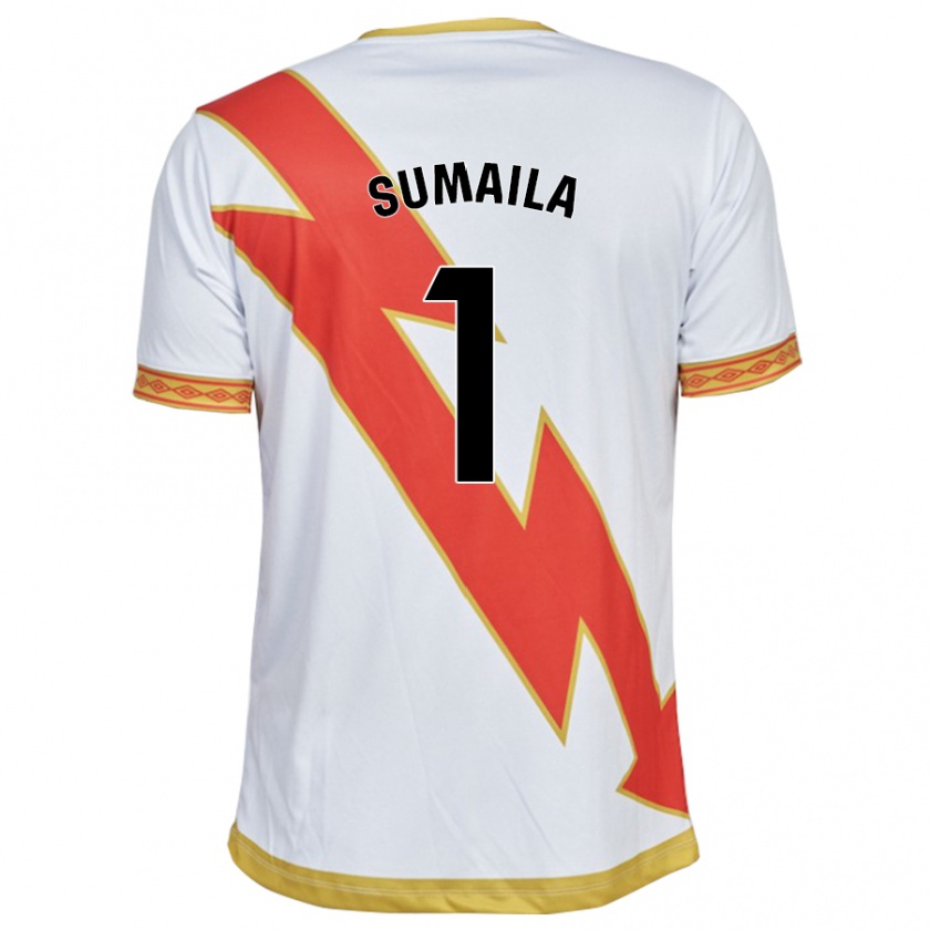 Kandiny Dames Sherifatu Sumaila #1 Wit Thuisshirt Thuistenue 2023/24 T-Shirt België