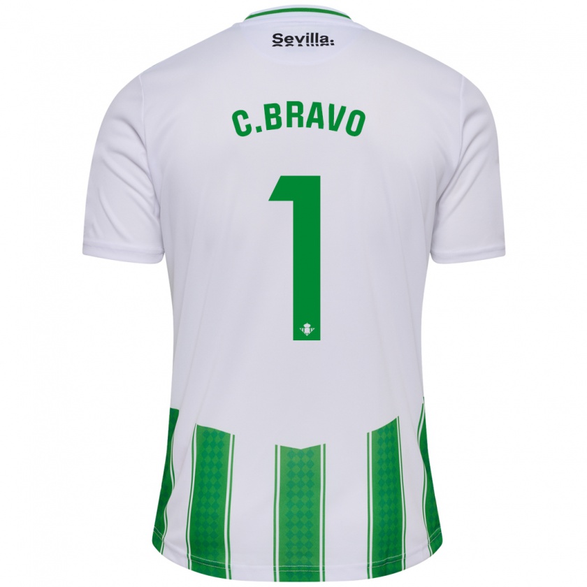 Kandiny Donna Maglia Claudio Bravo #1 Bianco Kit Gara Home 2023/24 Maglietta