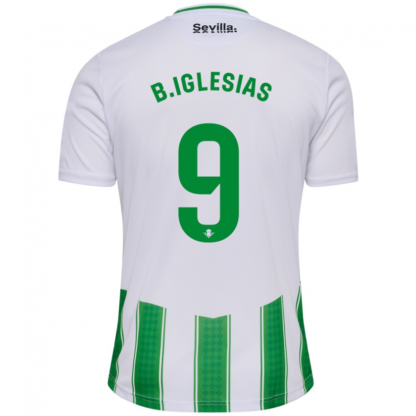 Kandiny Donna Maglia Borja Iglesias #9 Bianco Kit Gara Home 2023/24 Maglietta