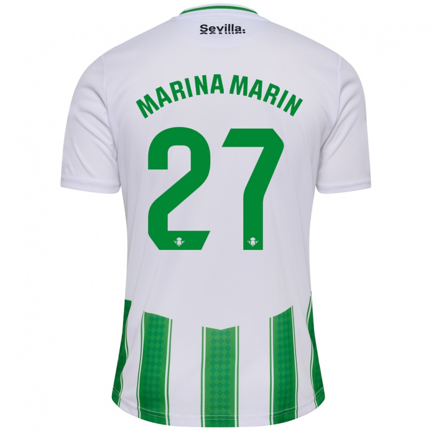 Kandiny Damen Marina Marín #27 Weiß Heimtrikot Trikot 2023/24 T-Shirt Österreich