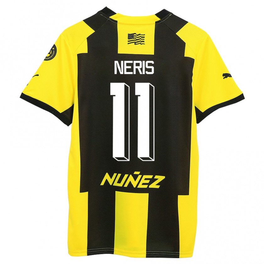 Kandiny Mujer Camiseta José Neris #11 Amarillo Negro 1ª Equipación 2023/24 La Camisa