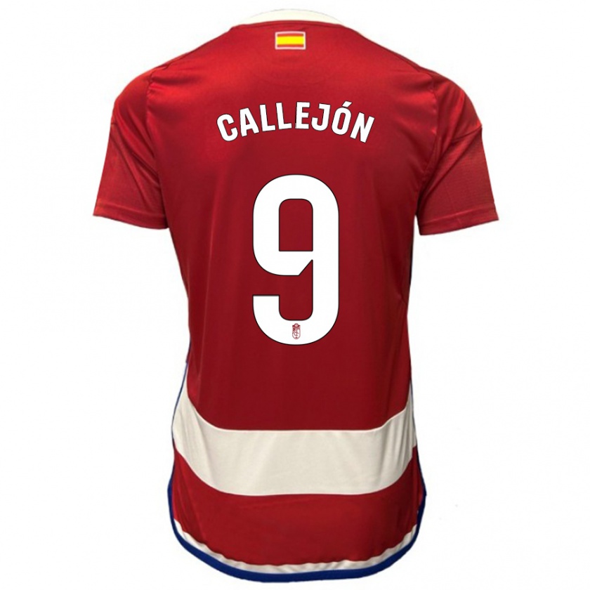 Kandiny Dames José Callejón #9 Rood Thuisshirt Thuistenue 2023/24 T-Shirt België