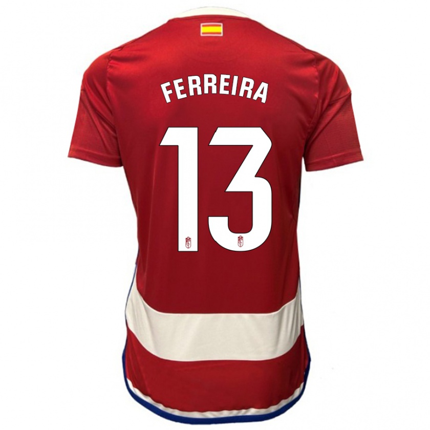 Kandiny Donna Maglia André Ferreira #13 Rosso Kit Gara Home 2023/24 Maglietta