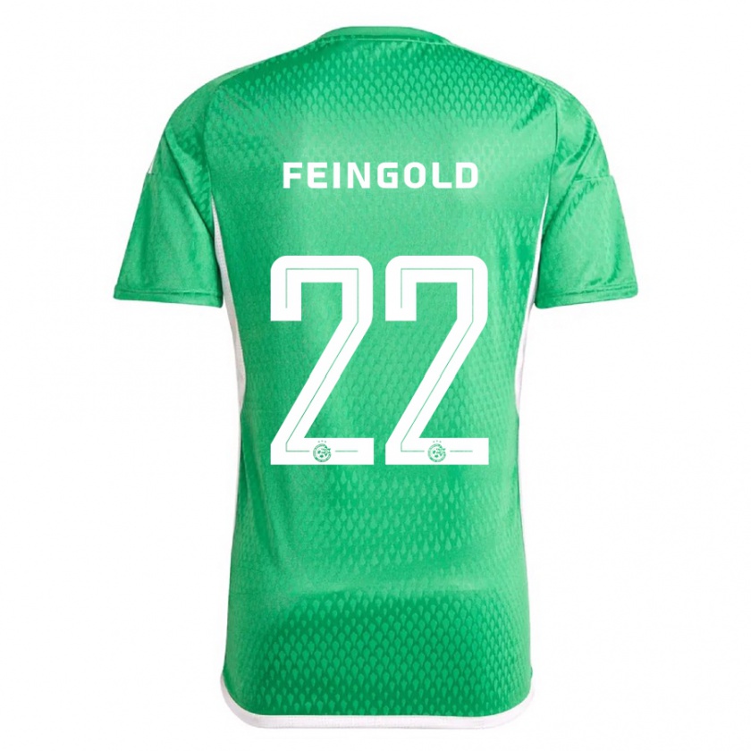 Kandiny Damen Ilay Feingold #22 Weiß Blau Heimtrikot Trikot 2023/24 T-Shirt Österreich