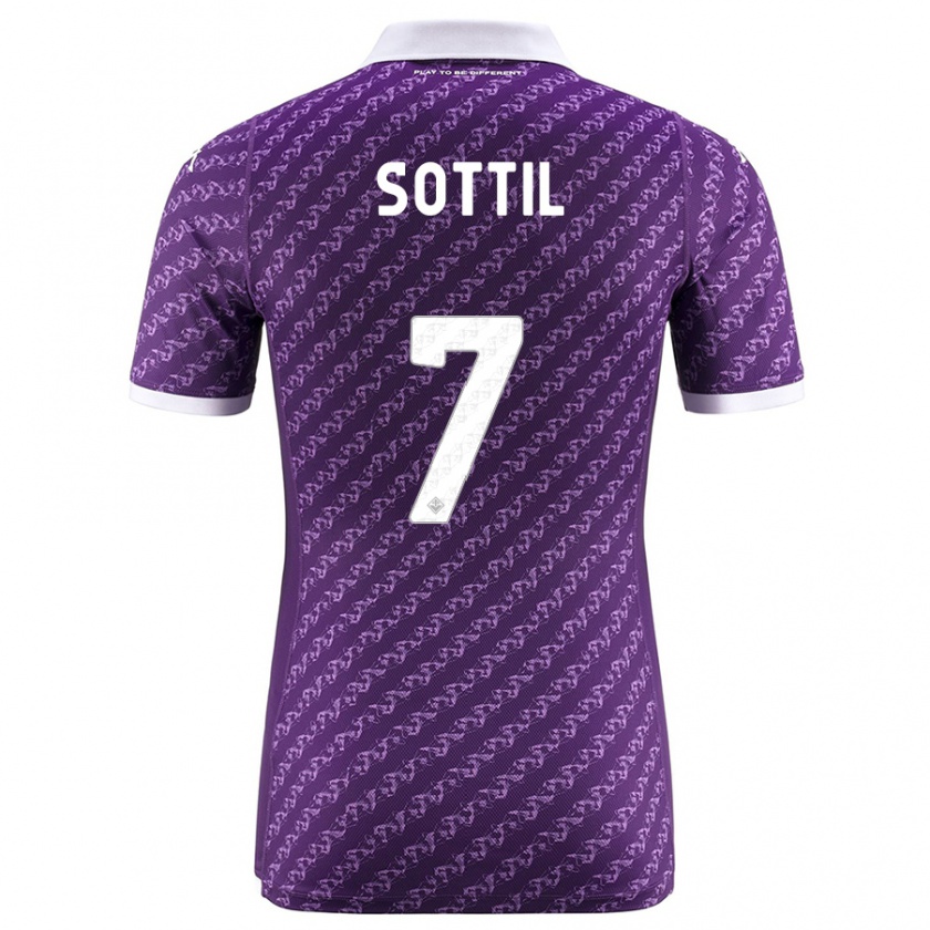 Kandiny Damen Riccardo Sottil #7 Violett Heimtrikot Trikot 2023/24 T-Shirt Österreich