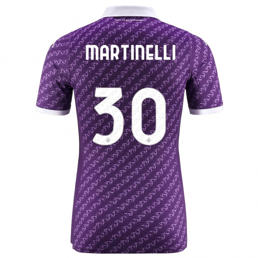 Kandiny Donna Maglia Tommaso Martinelli #30 Viola Kit Gara Home 2023/24 Maglietta