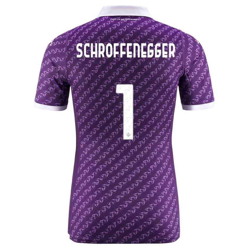 Kandiny Damen Katja Schroffenegger #1 Violett Heimtrikot Trikot 2023/24 T-Shirt Österreich