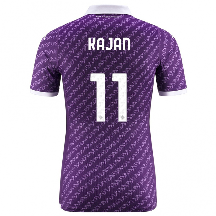 Kandiny Damen Zsanett Kaján #11 Violett Heimtrikot Trikot 2023/24 T-Shirt Österreich