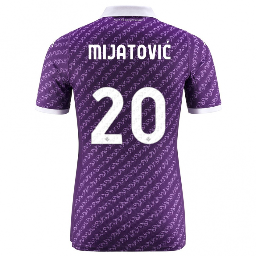 Kandiny Damen Milica Mijatović #20 Violett Heimtrikot Trikot 2023/24 T-Shirt Österreich