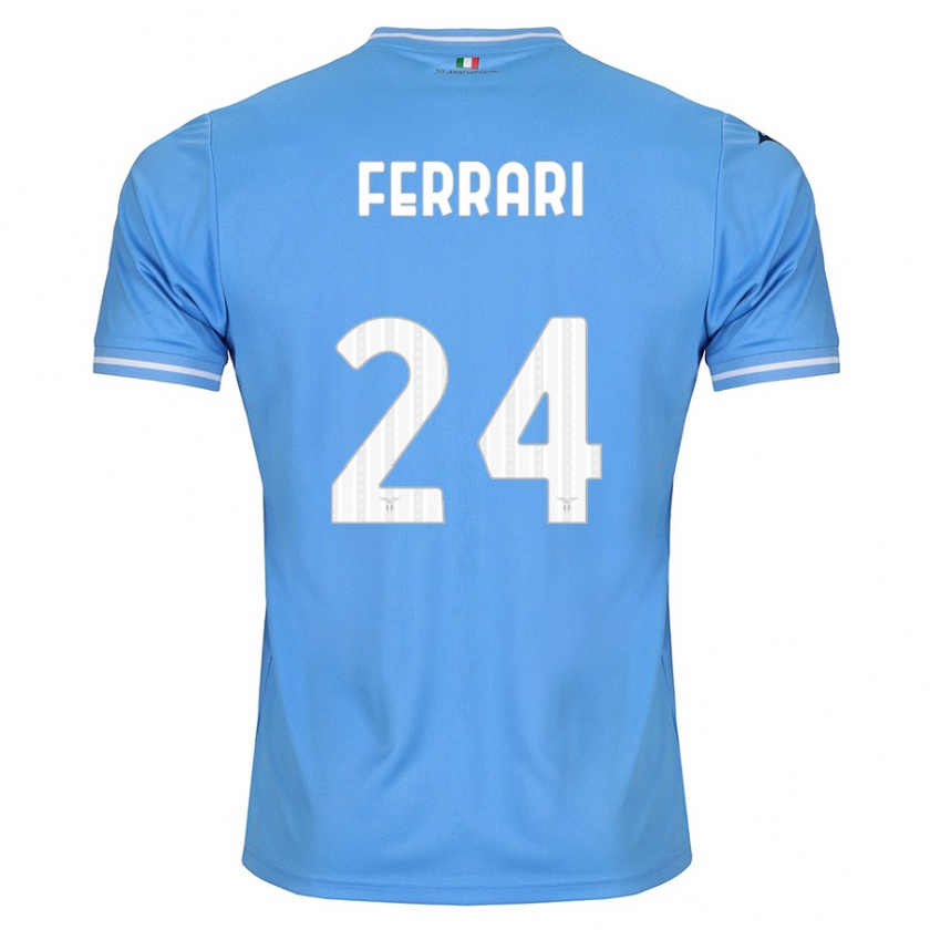 Kandiny Dames Lorenzo Ferrari #24 Blauw Thuisshirt Thuistenue 2023/24 T-Shirt België