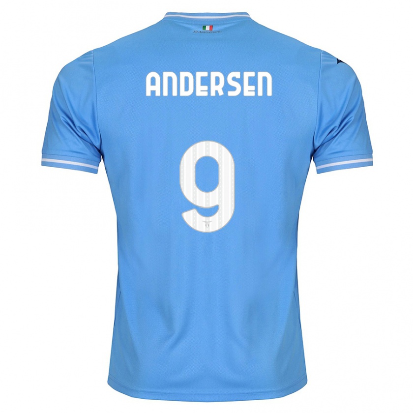 Kandiny Donna Maglia Signe Holt Andersen #9 Blu Kit Gara Home 2023/24 Maglietta