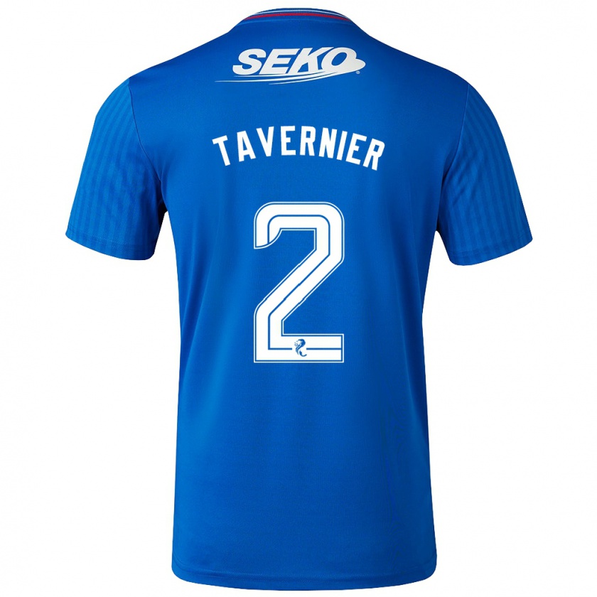 Kandiny Donna Maglia James Tavernier #2 Blu Kit Gara Home 2023/24 Maglietta