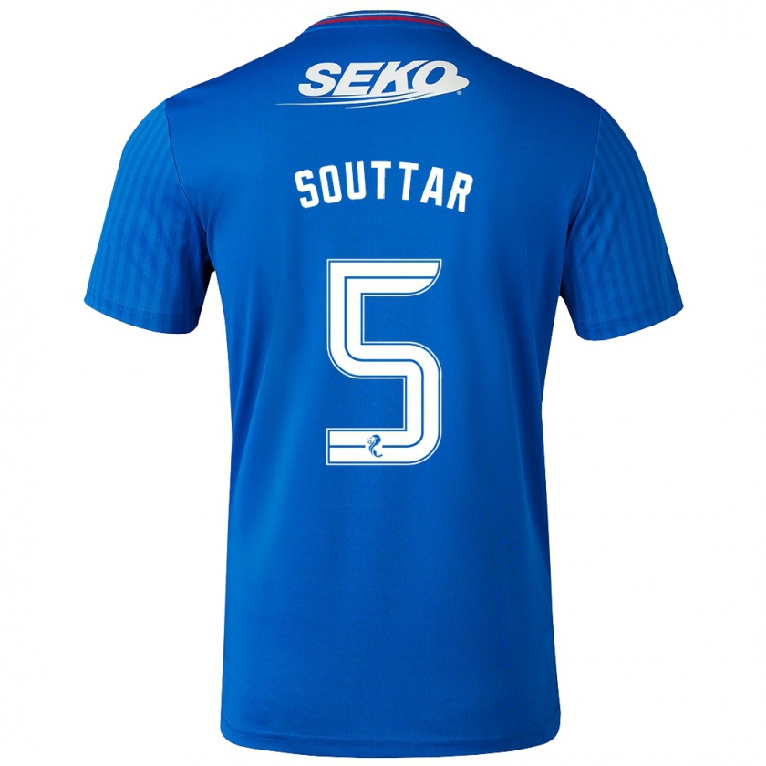 Kandiny Donna Maglia John Souttar #5 Blu Kit Gara Home 2023/24 Maglietta