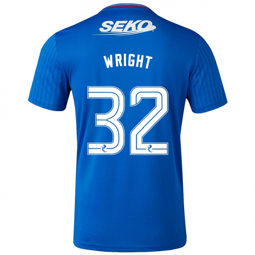 Kandiny Donna Maglia Kieran Wright #32 Blu Kit Gara Home 2023/24 Maglietta