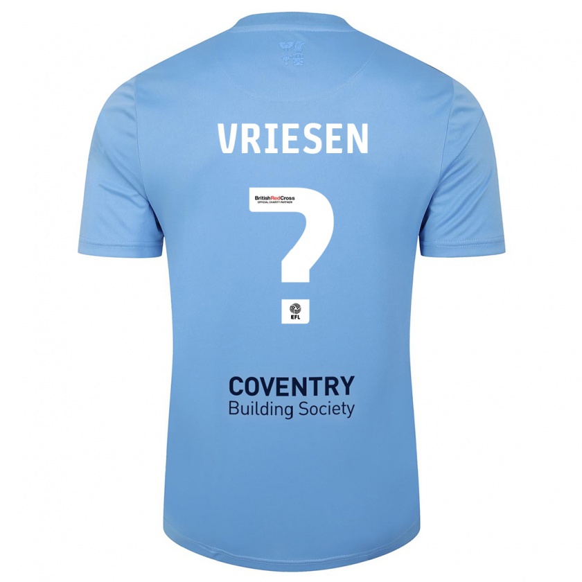 Kandiny Mujer Camiseta Fabian Vriesen #0 Cielo Azul 1ª Equipación 2023/24 La Camisa