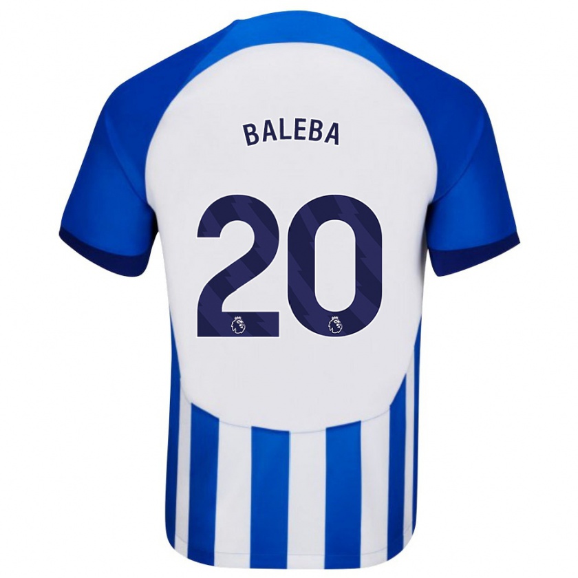 Kandiny Dames Carlos Baleba #20 Blauw Thuisshirt Thuistenue 2023/24 T-Shirt België