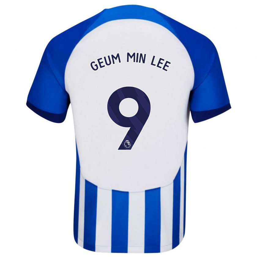 Kandiny Dames Lee Geum-Min #9 Blauw Thuisshirt Thuistenue 2023/24 T-Shirt België