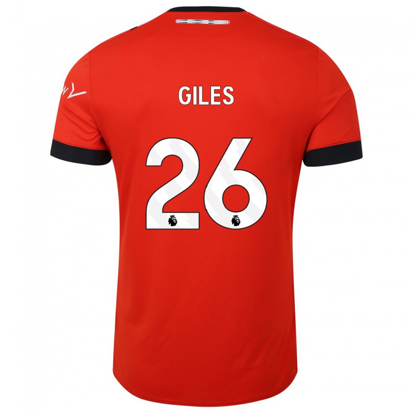 Kandiny Dames Ryan Giles #26 Rood Thuisshirt Thuistenue 2023/24 T-Shirt België