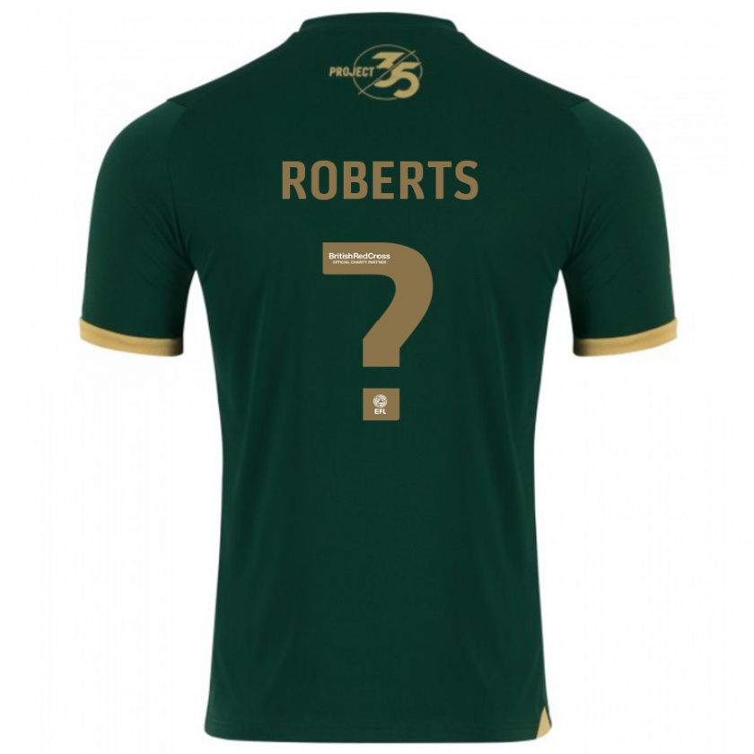 Kandiny Mujer Camiseta Caleb Roberts #0 Verde 1ª Equipación 2023/24 La Camisa