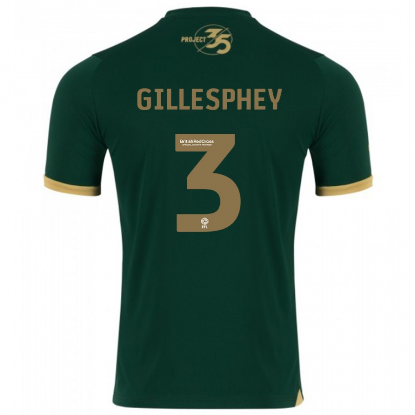 Kandiny Dames Macaulay Gillesphey #3 Groente Thuisshirt Thuistenue 2023/24 T-Shirt België