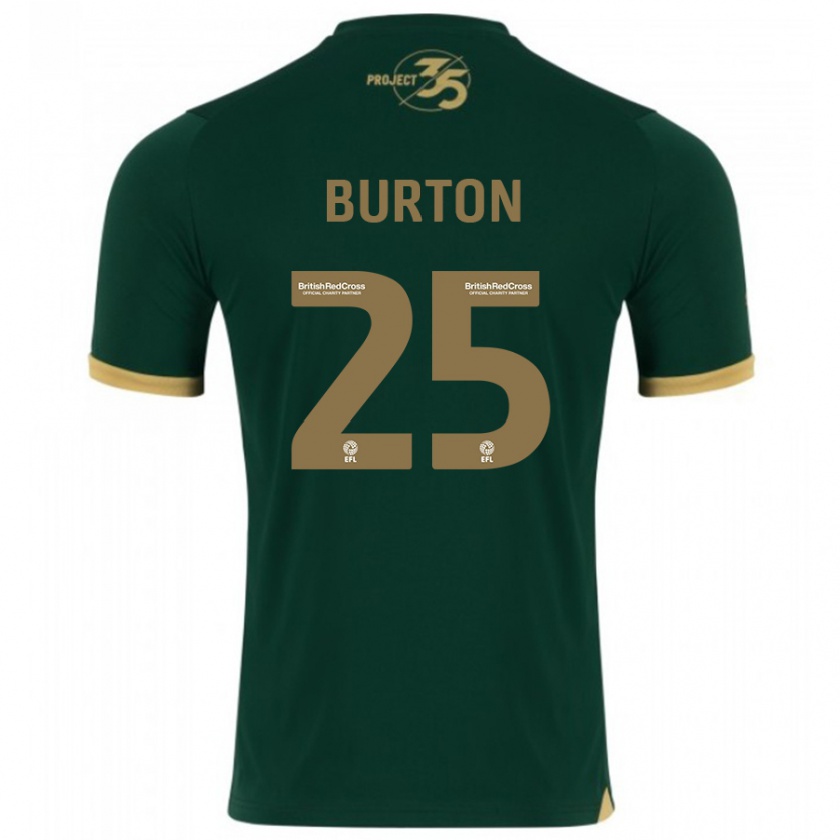 Kandiny Mujer Camiseta Callum Burton #25 Verde 1ª Equipación 2023/24 La Camisa México