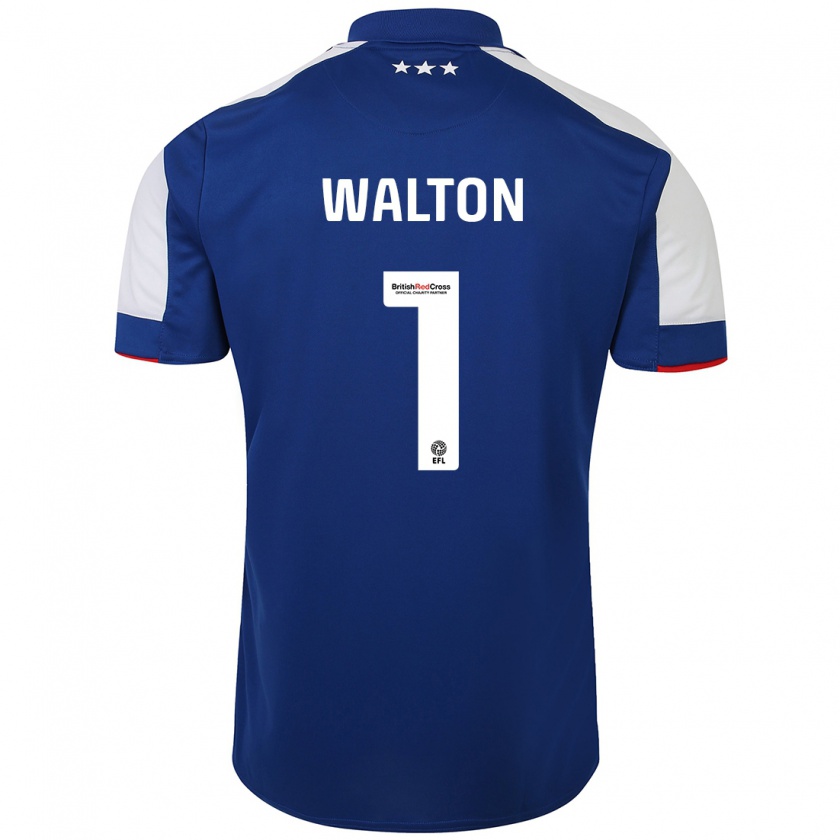 Kandiny Dames Christian Walton #1 Blauw Thuisshirt Thuistenue 2023/24 T-Shirt België