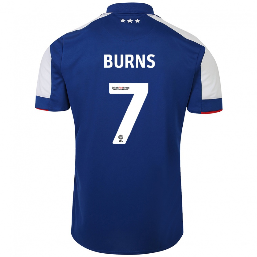 Kandiny Dames Wes Burns #7 Blauw Thuisshirt Thuistenue 2023/24 T-Shirt België