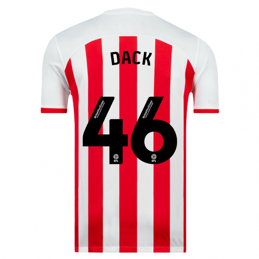 Kandiny Dames Bradley Dack #46 Wit Thuisshirt Thuistenue 2023/24 T-Shirt België