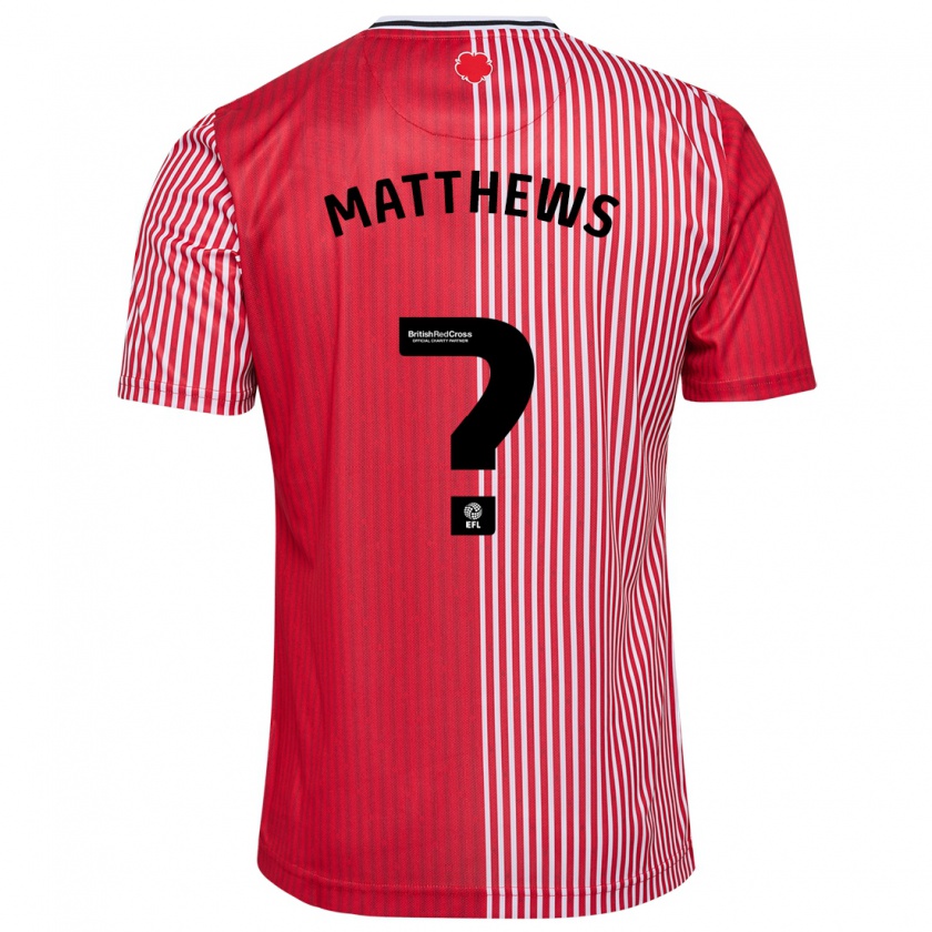 Kandiny Dames Abdulhalim Okonola-Matthews #0 Rood Thuisshirt Thuistenue 2023/24 T-Shirt België