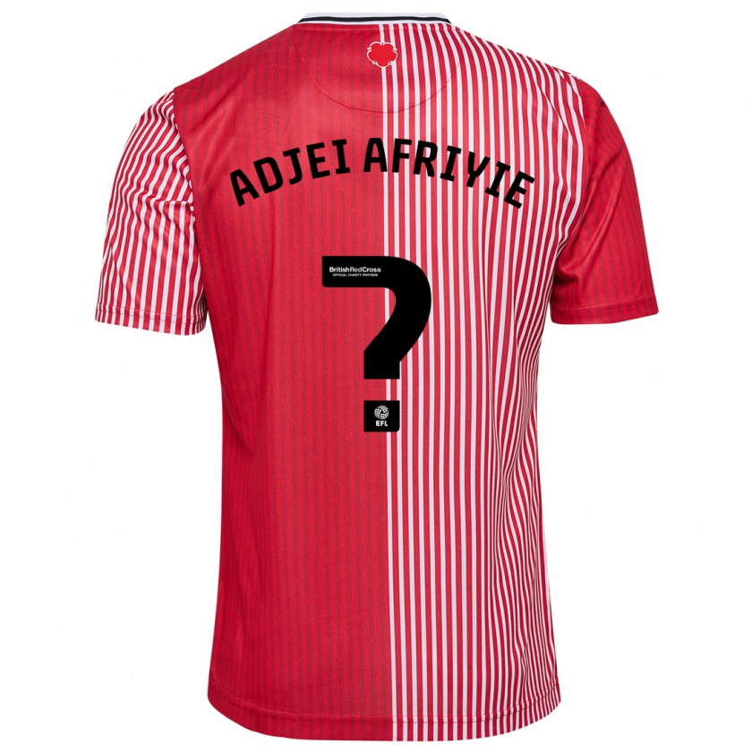 Kandiny Mujer Camiseta Hansel Adjei-Afriyie #0 Rojo 1ª Equipación 2023/24 La Camisa