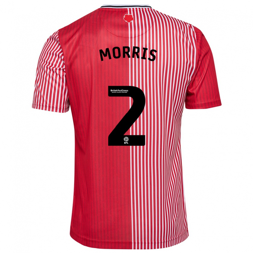 Kandiny Donna Maglia Ella Morris #2 Rosso Kit Gara Home 2023/24 Maglietta