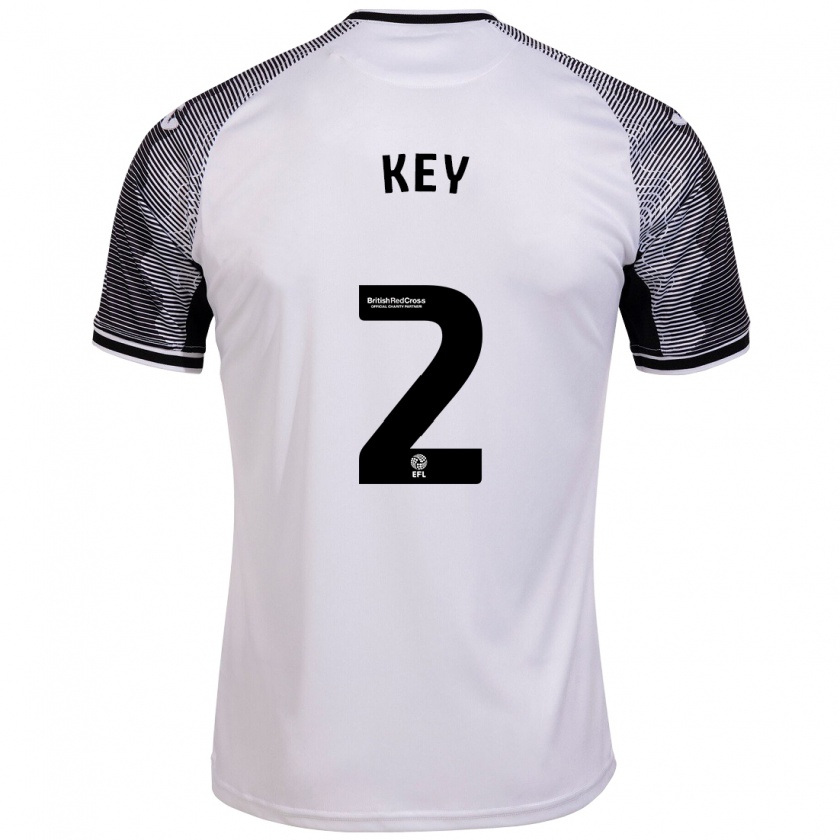 Kandiny Mujer Camiseta Josh Key #2 Blanco 1ª Equipación 2023/24 La Camisa