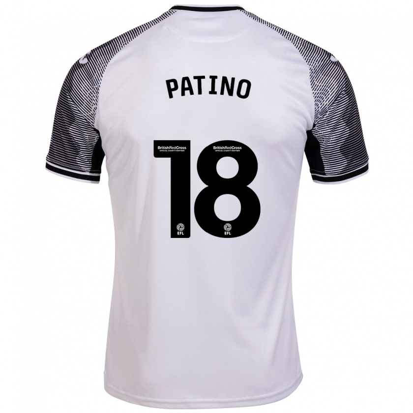 Kandiny Mujer Camiseta Charlie Patino #18 Blanco 1ª Equipación 2023/24 La Camisa