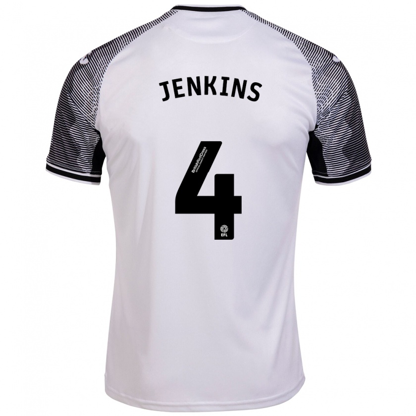 Kandiny Mujer Camiseta Shaunna Jenkins #4 Blanco 1ª Equipación 2023/24 La Camisa