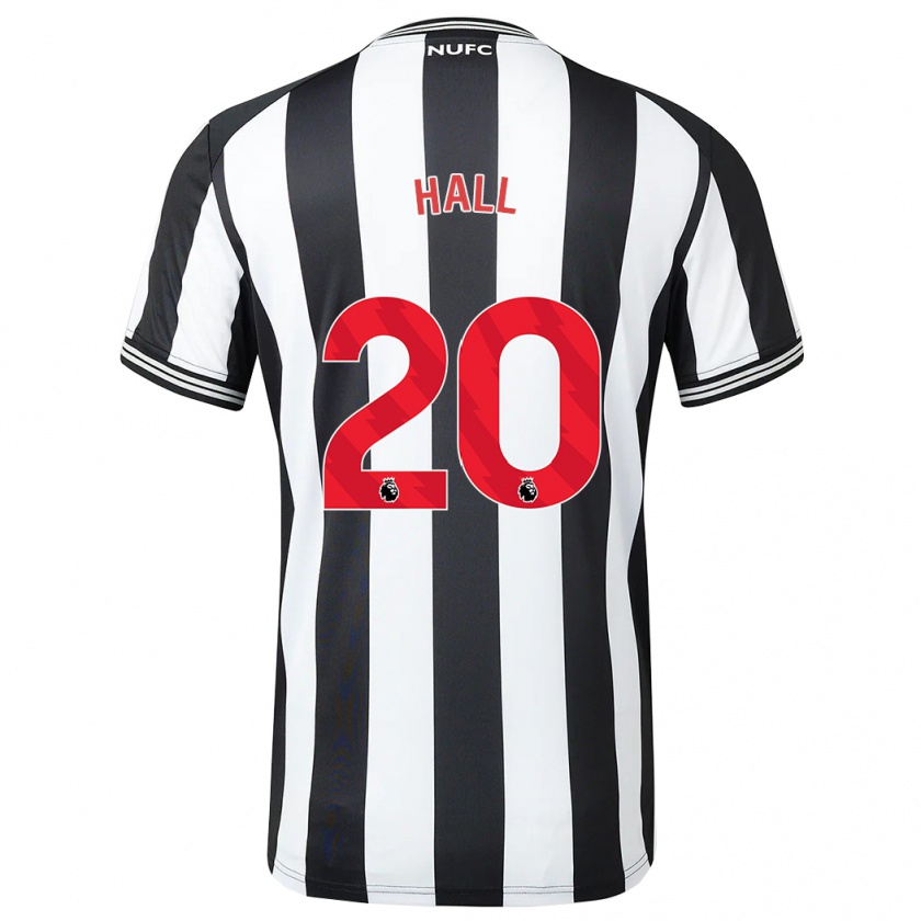 Kandiny Dames Lewis Hall #20 Zwart Wit Thuisshirt Thuistenue 2023/24 T-Shirt België