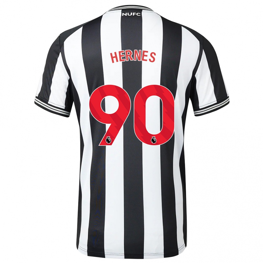 Kandiny Donna Maglia Travis Hernes #90 Nero Bianco Kit Gara Home 2023/24 Maglietta