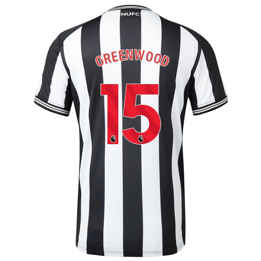 Kandiny Dames Hannah Greenwood #15 Zwart Wit Thuisshirt Thuistenue 2023/24 T-Shirt België