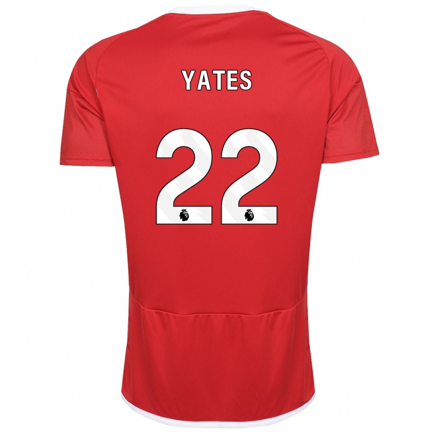 Kandiny Mujer Camiseta Ryan Yates #22 Rojo 1ª Equipación 2023/24 La Camisa México