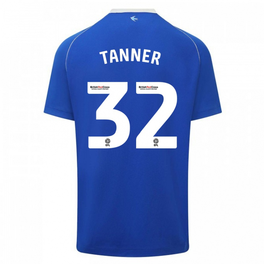 Kandiny Donna Maglia Ollie Tanner #32 Blu Kit Gara Home 2023/24 Maglietta