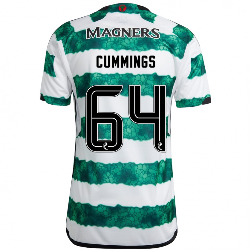 Kandiny Mujer Camiseta Daniel Cummings #64 Verde 1ª Equipación 2023/24 La Camisa